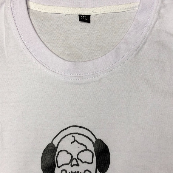 Limited Edition Yoga Workout Skeleton Music Headphone Vibe Tank Top - Picture 3 of 3